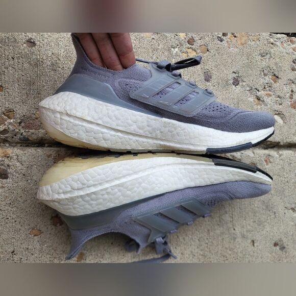 Adidas Women's Shoes Ultraboost 21 Running Size 6.5 Gray - Picture 4 of 10